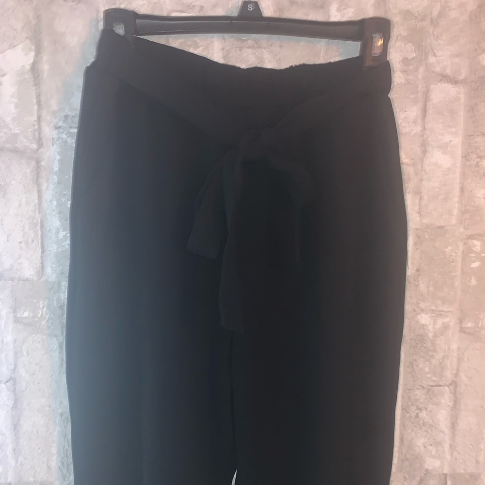 Sash pants with bow tie